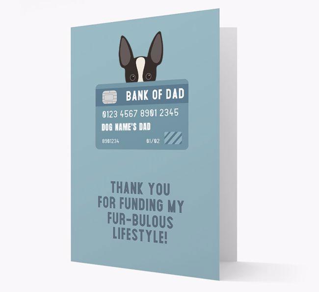 'Bank of Dad' - Personalised {breedFullName} Card